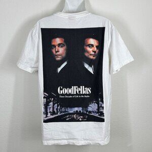 Goodfellas Graphic T Shirt Double Sided Size Large White